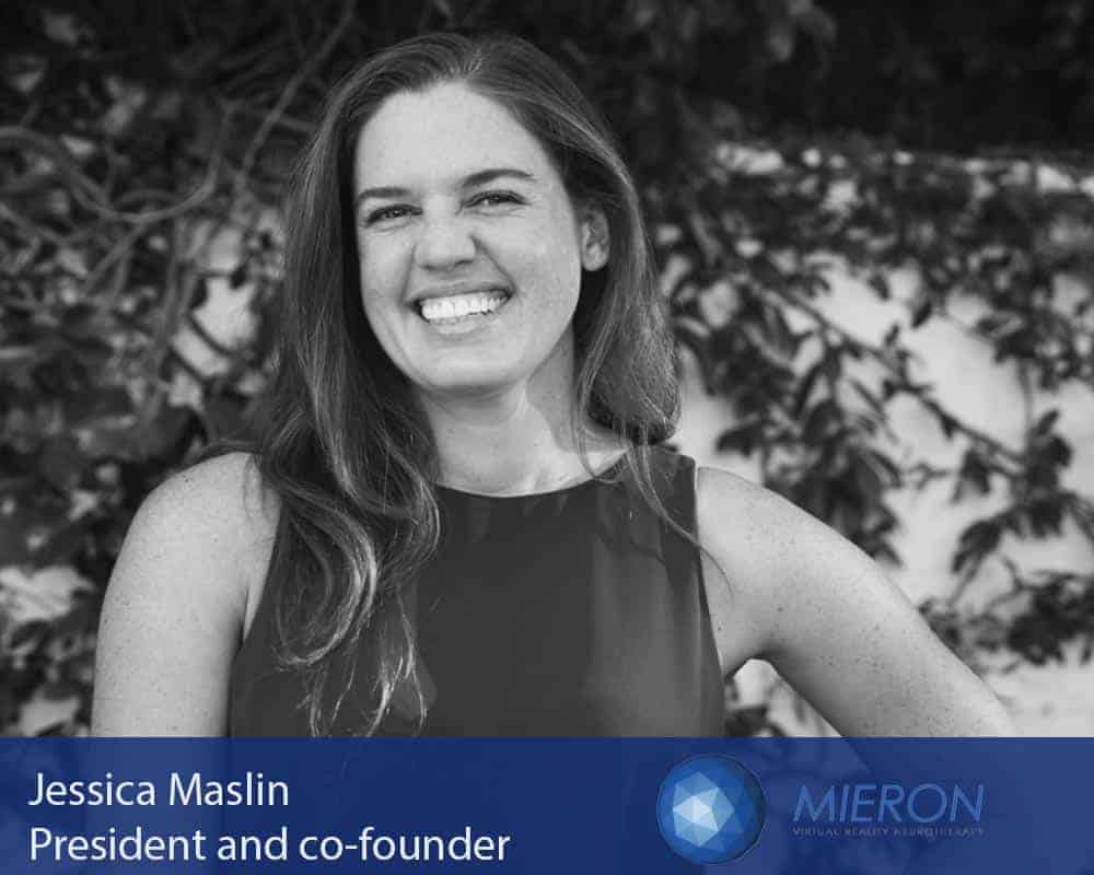 Jessica Maslin Co founder at Mieron VR : How VR (Virtual Reality) experience can help with mental wellness, rehab recovery and more