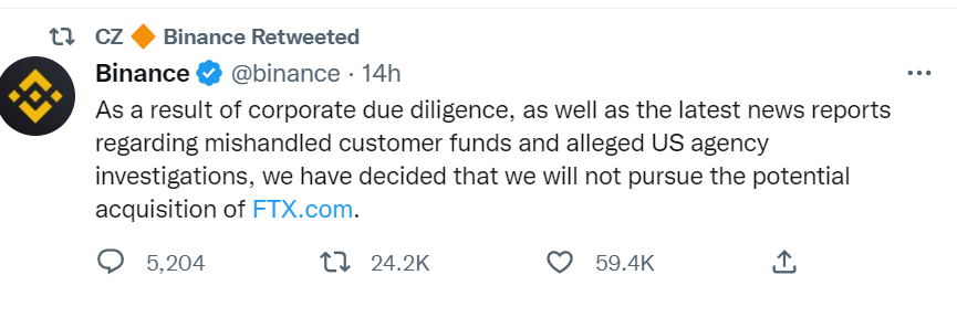 Why Binance decided to walk away from the deal to buy FTX? 1